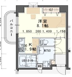 連坊駅 徒歩1分 5階の物件間取画像